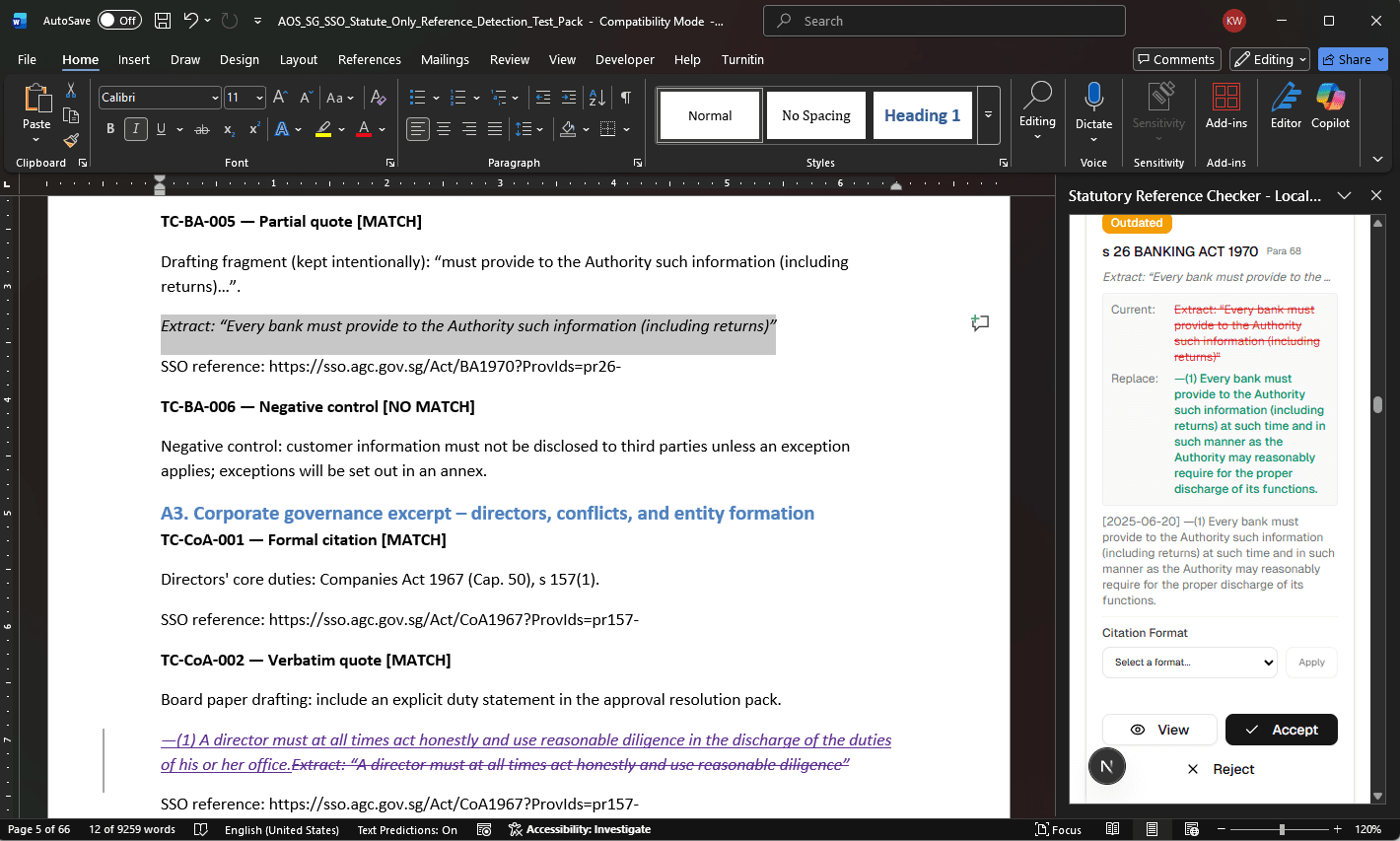 BART: Statutory Reference Checker (Currently private)