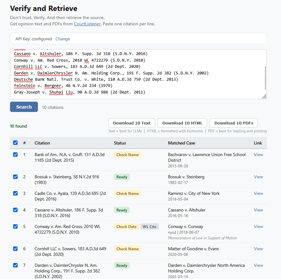 Verify & Retrieve